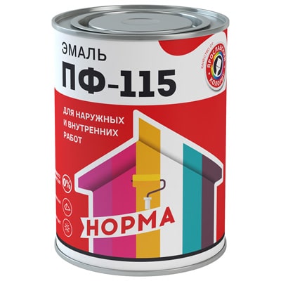 Эмаль алкидная ПФ-115 универсальная норма 12 кг