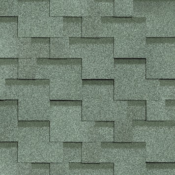 Гибкая черепица Шинглас Классик Акорд (однослойная) Олива