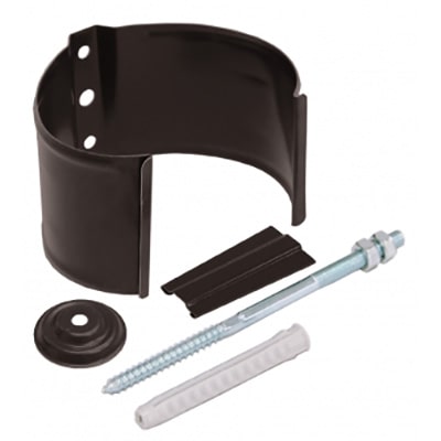 Кронштейн трубы на кирпич 90 мм RAL 8017 РЕ