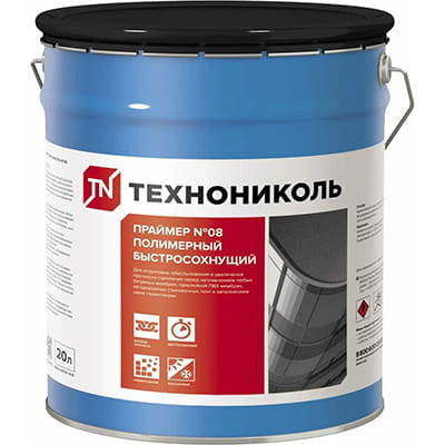 Праймер полимерный Технониколь №08 быстросохнущий 20л/14 кг