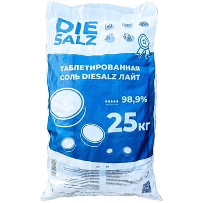 Таблетированная соль DIESALZ Лайт 98,9% 25 кг