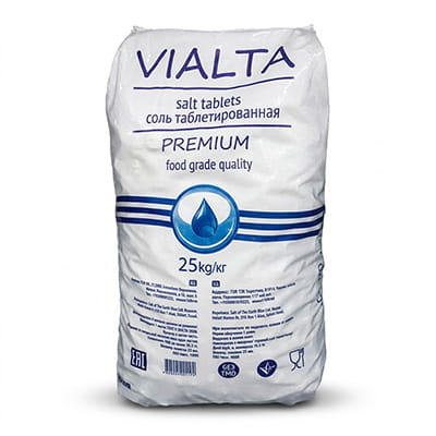 Таблетированная соль Vialta 99,8% 25 кг