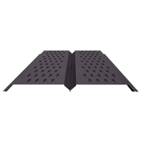 Софит металлический с перфорацией 0,5 RAL 8019