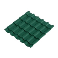Металлочерепица Супер Krona 0,5 мм Pural RAL 6005